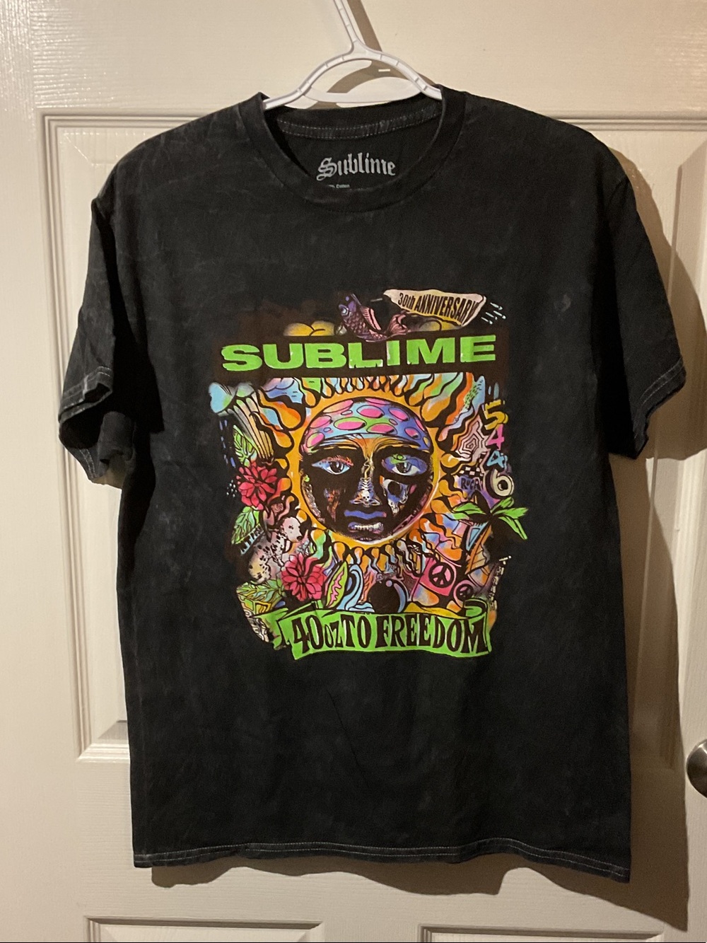 Sublime Black Graphic Tee - 40oz To Freedom Design